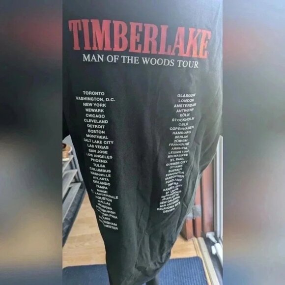 Justin Timberlake Man Of The Woods Tour Shirt X-Large (EUC) - Picture 7 of 9